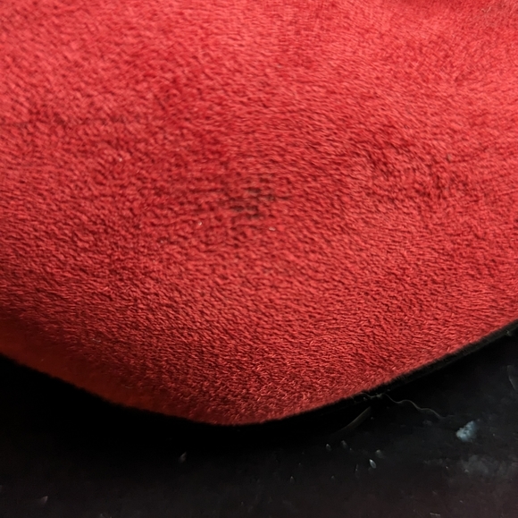 Women's size 7.5 Jessica Carlyle Red Booties - Picture 6 of 11